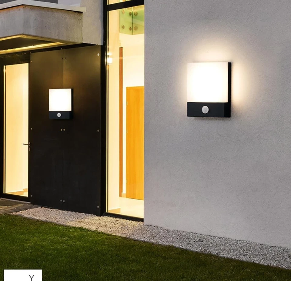 LED Außenleuchte mit oder ohne Bewegungsmelder Wandleuchte Außenlampe Wandlampe - Bild 3 von 4