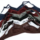 Minimizer Plus Size Bra Bralette Full Coverage Lace Wirefree Unpadded Brassiere