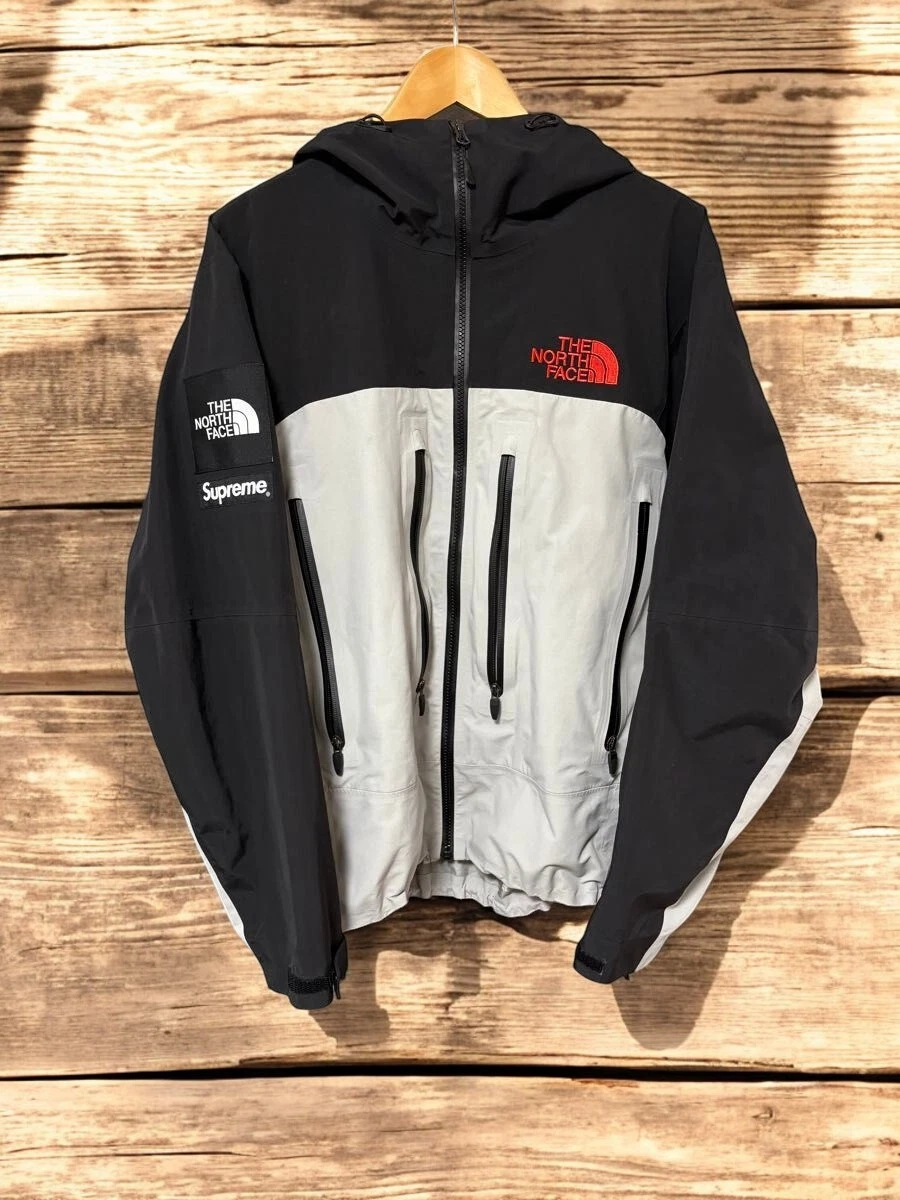 Supreme TNF Veste Coquille Couture Collée avec Capuche Noir Gris Homme Taille M OCCASION Bon