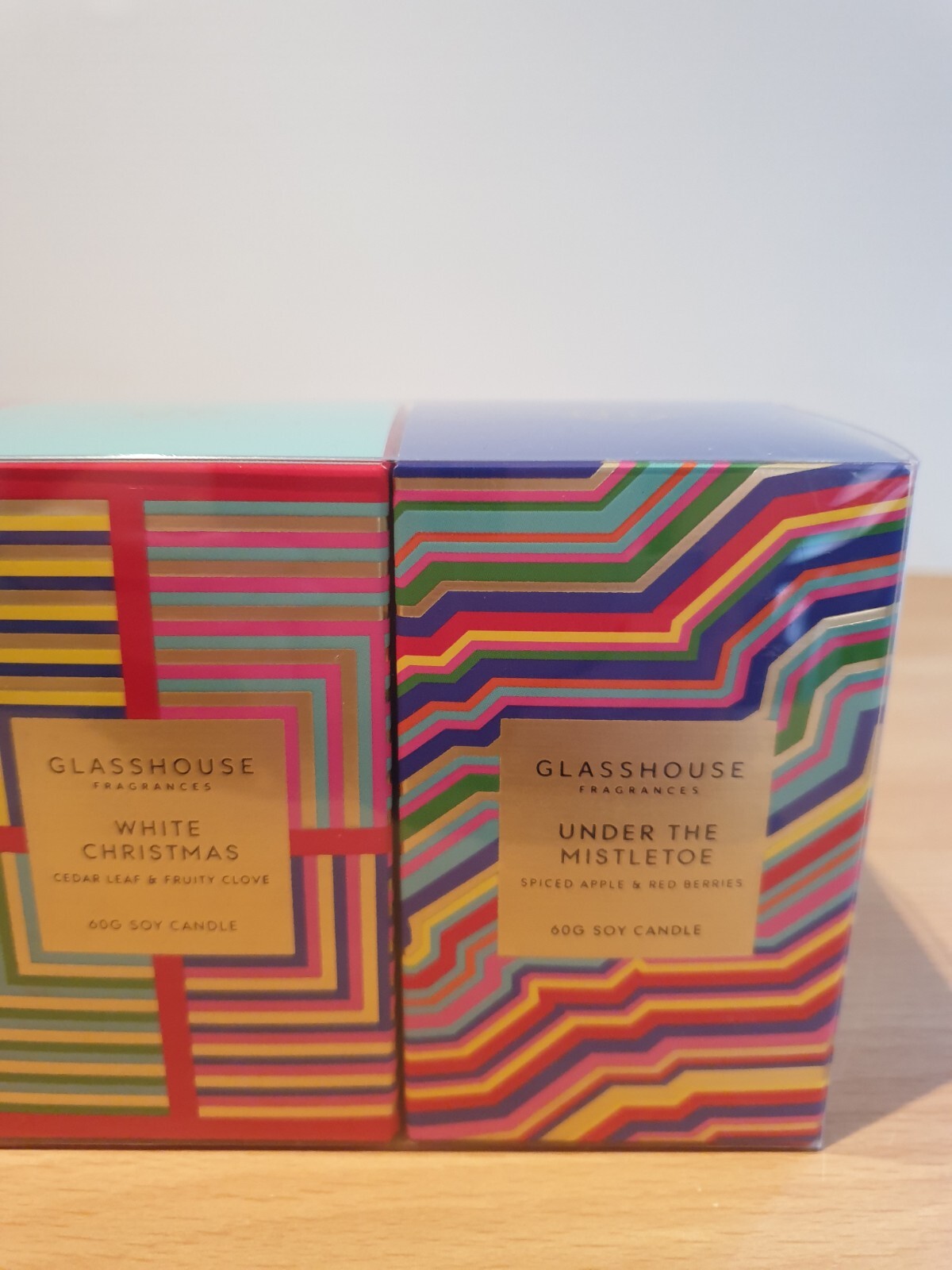 Glasshouse Christmas Candle Trio Night Before White Christmas Under the