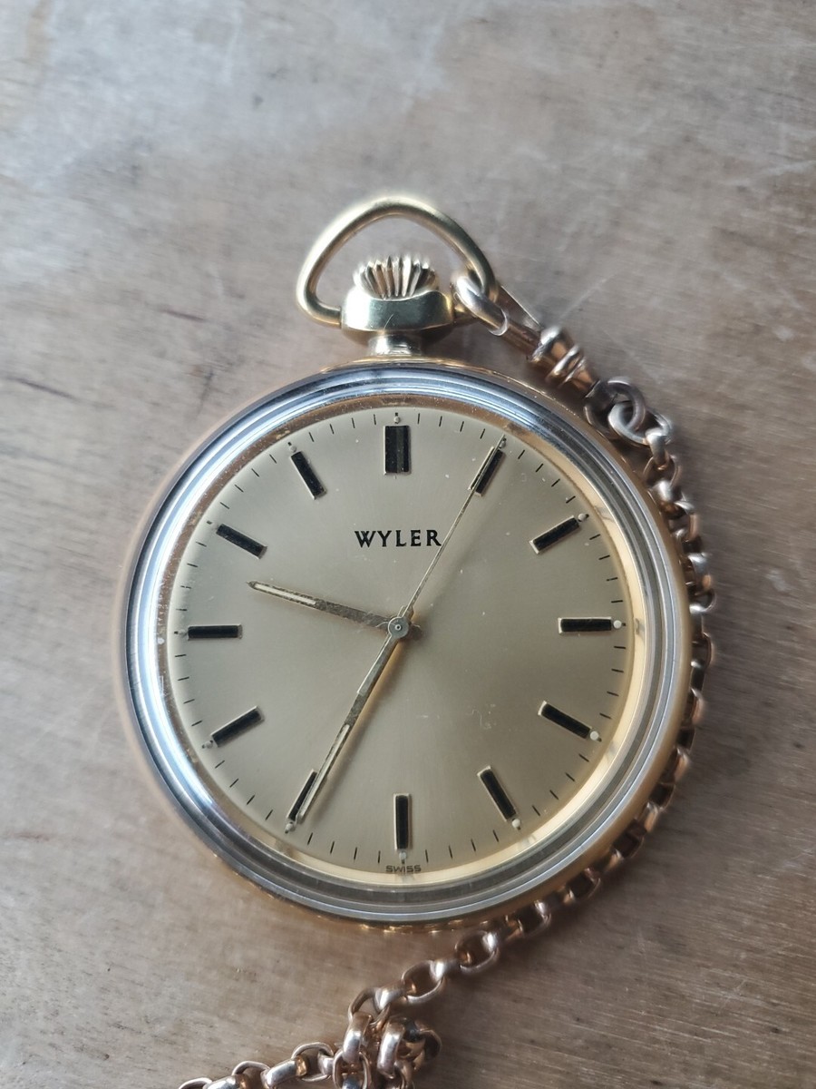 Vintage Timex Gold Tone Winding Pocket Watch Not Working