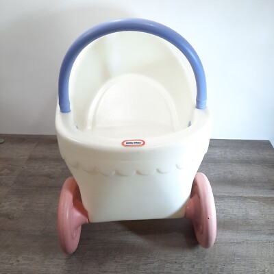 Vintage Little Tikes Doll Buggy Stroller White Purple Pink Child Size to  Push