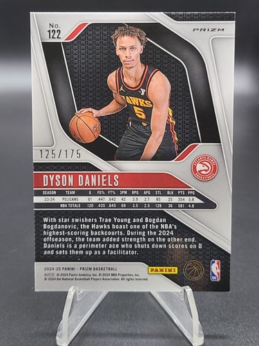 Dyson Daniels 2024-25 Prizm #122 White Prizm /175 - Picture 2 of 2
