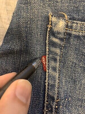 Men's Original Vintage Levi's Big E Redline Selvedge Denim Men's Original Vintage Levi's Big E Redline Selvedge Denim