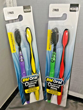 🔥🔥🔥Charcoal Whitening Medium Bristle Toothbrushes - RM Oral - Lot of 2 🔥🔥🔥