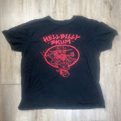 Demented Are Go DAG Hellbilly Skum Black T-Shirt Pyschobilly Horror Medium(?)