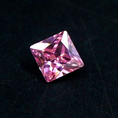 6-8 Ct Looking Gorgeous Pink Sapphire Princess Cut Certified Loose Gemstone SPC
