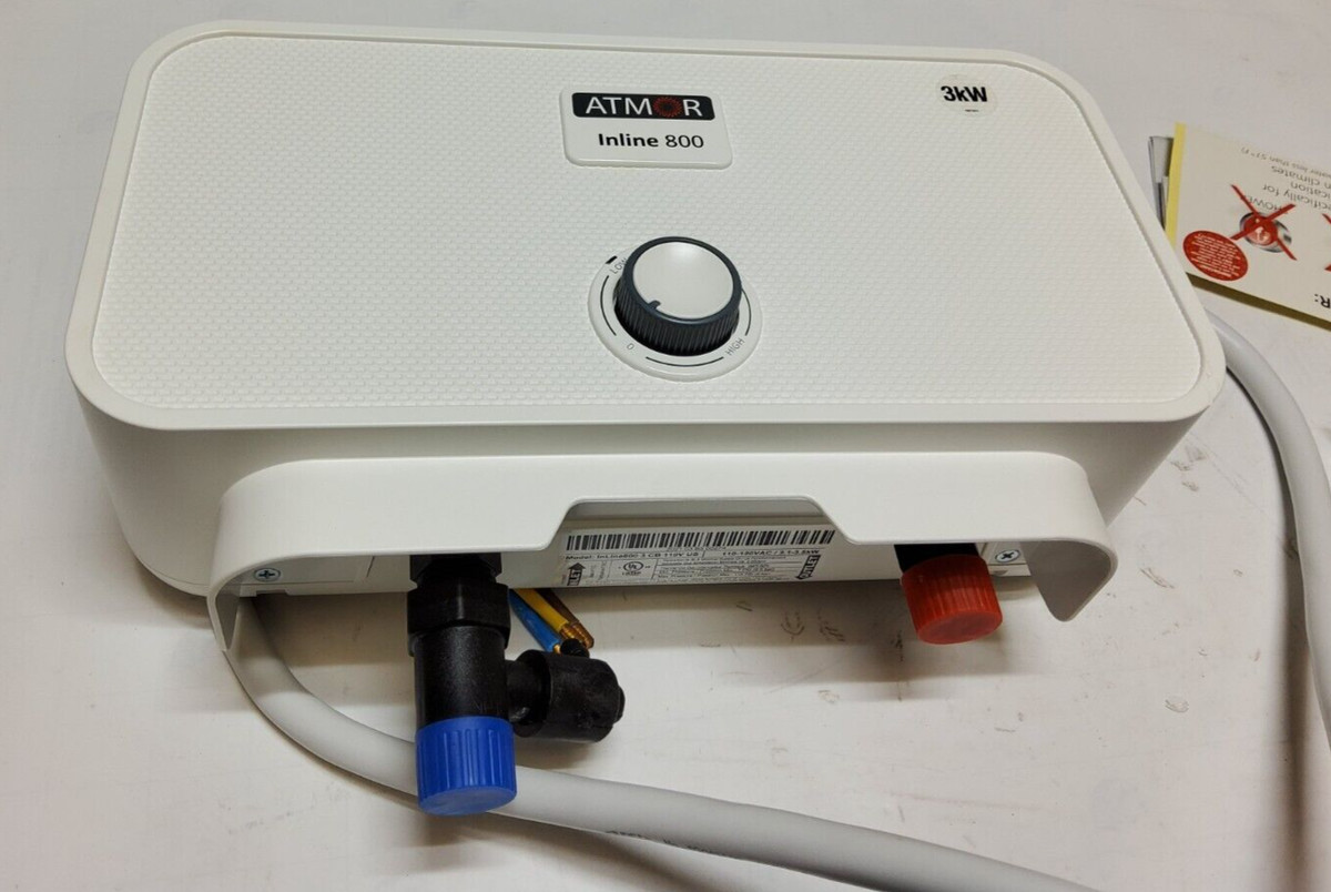 New Atmor AT-800-35 3.5kW 120V 0.5GPM Single Sink Tankless Electric Water  Heater 810010534507 | eBay