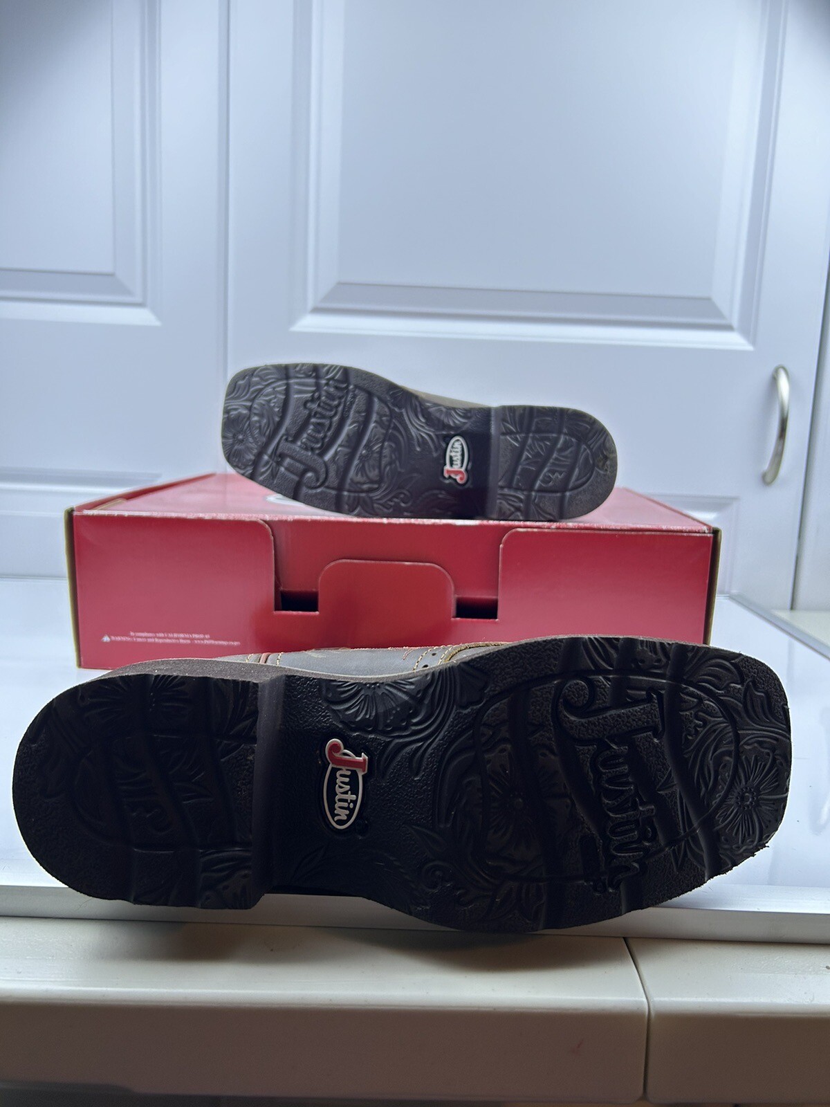 Justin Gypsy STARLINA Stitched Floral Embossed Leather Cowboy Boots