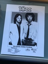 10CC original publicity photo from late 1970s/early 80s 10x8 b/w exc condition
