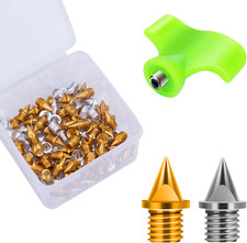 1/4 Inch Track Spikes, 100 Pieces Steel Track Shoe Spikes Replacements and Spike