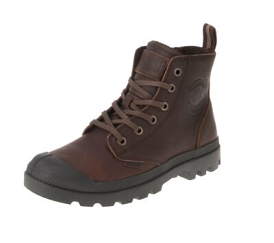 Palladium 76888-248-M Pampa Zip Leather Ess - Damen Boots - Bison