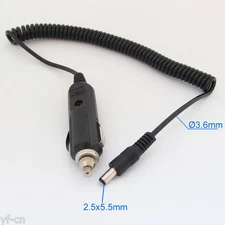 50x DC Plug 2.5 x5.5mm to Car Cigarette Lighter Power Supply Adapter Cable 2M