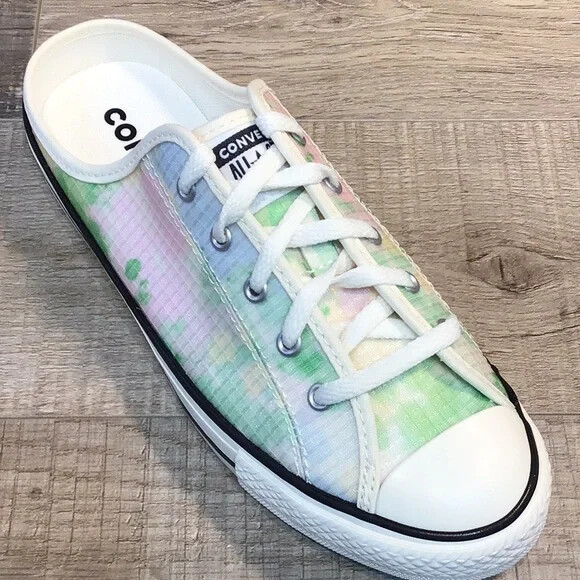 Converse CTAS Dainty Mule Slip Washed Florals Bold Wasabi