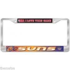 PHOENIX SUNS NBA I LOVE THIS GAME NBA BASKETBALL LICENSE PLATE FRAME MADE IN USA