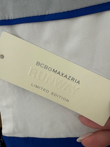 NWT BCBGMAXAZRIA RUNWAY WOMEN TALC VIOLETTA COCKTAIL DRESS Size Xsmall - Picture 9 of 11