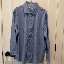 Haggar Men's Button Down Dress Shirt. Premium Cotton, Slim Fit