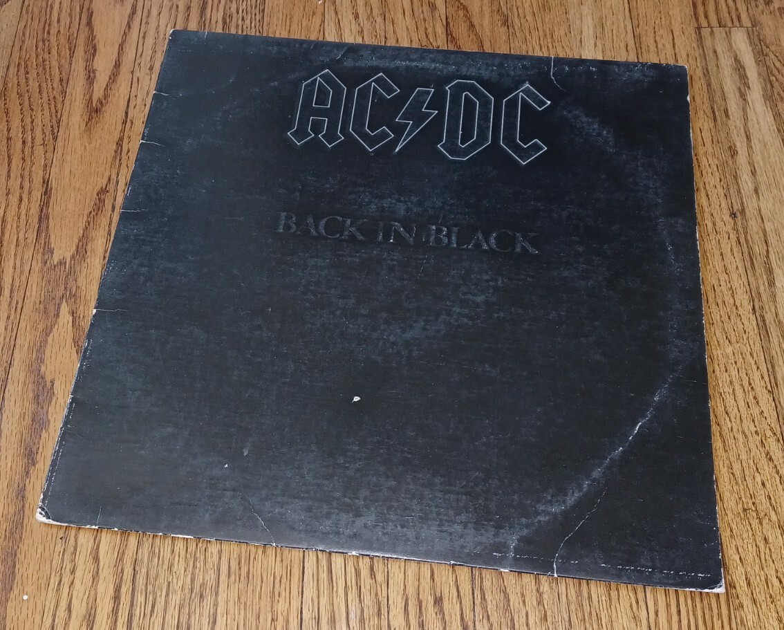 AC/DC LP Back In Black Atlantic SD 16018 Original VTG 1980 pressing NO BARCODE