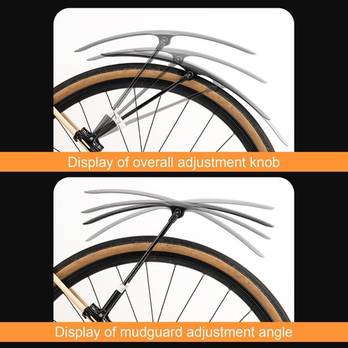 Bike Fender Cycling Front Rear Mud Guards Bicycle Cycling Road Fender Set - Picture 7 of 12