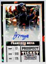 2017 Panini Contenders Cracked Ice Prospect /23 Francisco Mejia #22 Auto
