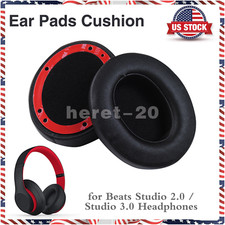 2PCS Ear Pads Cushion Black for Beats Studio 2.0 3.0 Wired Wireless Earpads