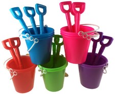 12 x Beach Buckets And 12 x Spades - Bulk Buy Value