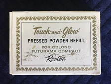 NOS Vintage Revlon Touch and Glow FUTURAMA Compact Powder Refill Ivory Porcelain