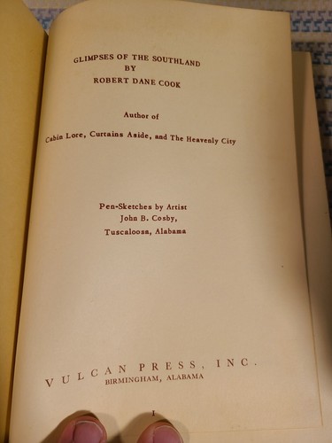 Alabama Folk Art, Poetry,Glimpses Of The Southland, ROBERT D Cook - Picture 3 of 8