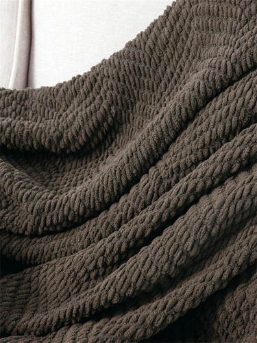 Boho Knitted Throw Blanket – Tweed Texture, Tassels, Lightweight Couch Bed Decor - Picture 27 of 337