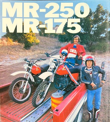1976 Honda MR175 MR250 6-page foldout brochure-Vintage MR-250 MR