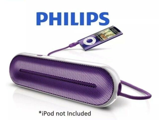 Etkileyici yalan sıkıntı  Philips Sba1600 Purple Portable Mp3 Speaker for sale online | eBay