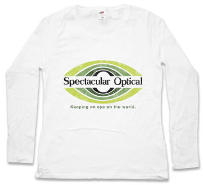 SPECTACULAR OPTICAL DAMEN LANGARM T-SHIRT Videodrome Sign Logo Company TV Show
