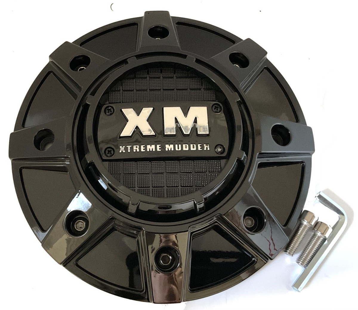 320L214 XM Xtreme Mudder Black & Chrome Wheel Center Cap | eBay