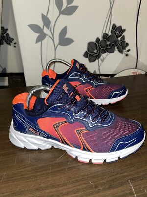 Fila Stellaray Low Größe 5,5 UK Damen-Laufschuhe blau orange