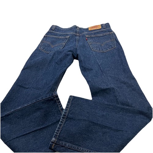 Jeans vintage anni 90 Levis 517 taglio stivaletto uomo 34/30 00517-0216 lavaggio scuro - Foto 10 di 12