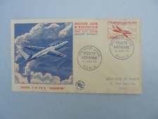 ENVELOPPE 1ER JOUR 1954 P.A 32 500F FOUGA " MAGISTER "