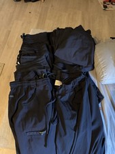 Lot of scrub pants and 3 tops