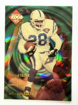 1995 Collectors Edge Black Label EdgeTech Marshall Faulk Colts RB
