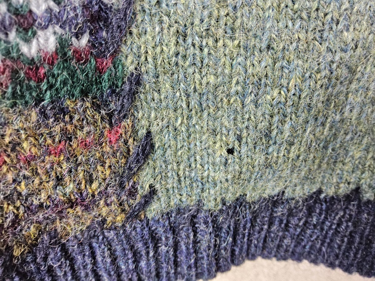 Eddie Bauer Women's Legend Deer Bay Patchwork Cardigan 100% Wool
