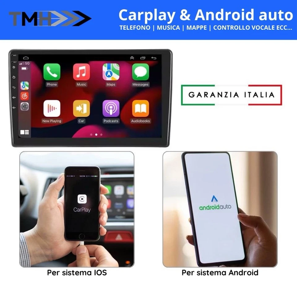 CarPlay Per Audi Q5 2010-2018 Android 15 Autoradio GPS Navi WiFi USB DAB+ 4+64GB - Immagine 3 di 4