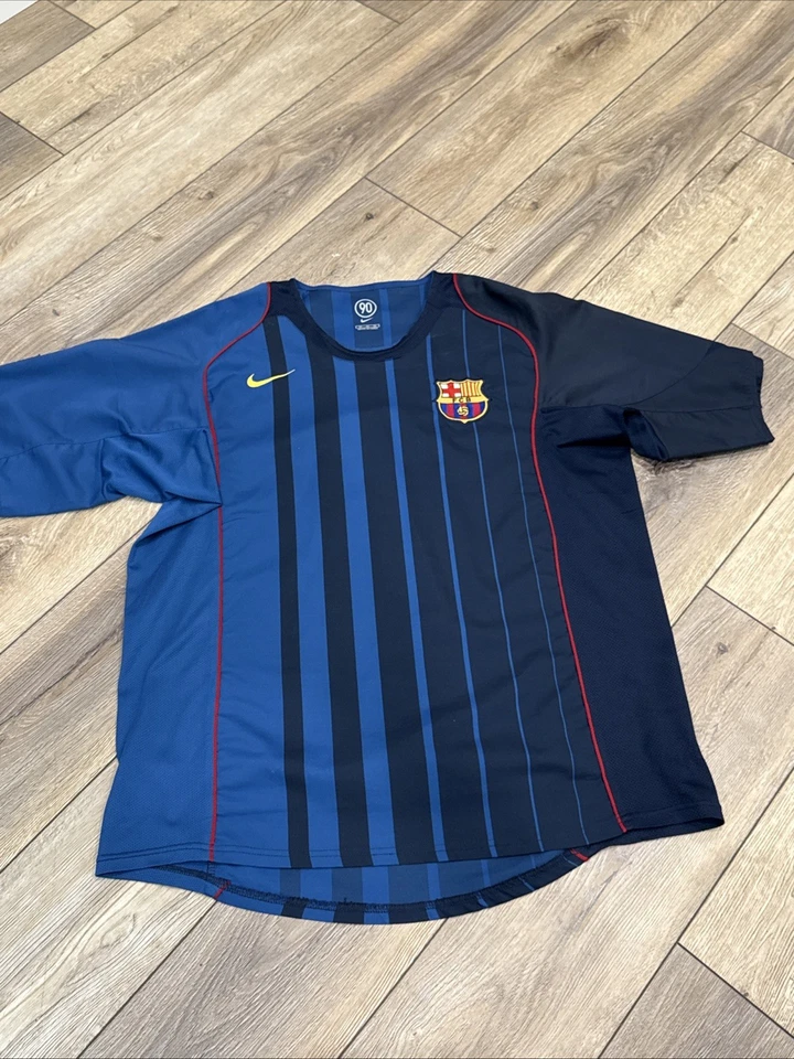 Camiseta de Fútbol Barcelona Visitante 2004 Fútbol Nike MARQUEZ Camiseta Hombre Talla XL Foto 3 de 4