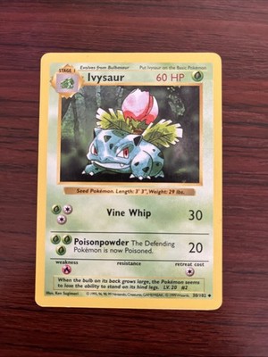 Ivysaur 030/102 Base Set (Shadowless) Regular
