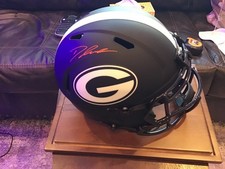 Autographed Deandre Swift Georgia Bulldogs full size football helmet in a case