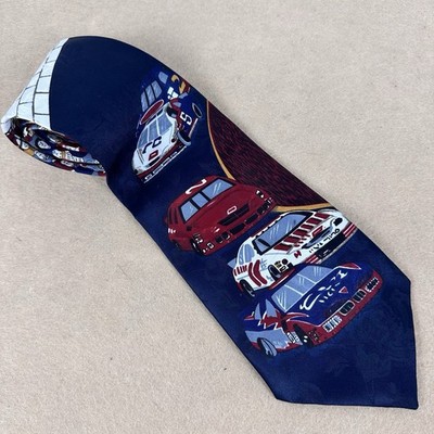 A. Rogers Tie 57'' x 3.75'', Race Cars NASCAR racing Poly 
