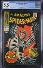 AMAZING SPIDER-MAN 58 CGC 5.5 V1 MARVEL 1968! KA-ZAR! SPIDER-SLAYER BEAUTIFUL!!!