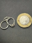 Vintage sterling silver wedding and engagement ring set charm/pendant 2.17g