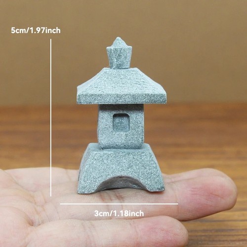 Stone Zen Tower Miniature Statue Tranquil Garden Decoration for Terrariums - Picture 19 of 24