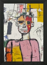 Portrait of Man Framed Wall Art Poster Canvas Print Picture