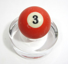 Vintage 2 1/4 Billiard Ball #1 Red Solid Pool...