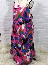 Torrid Dress Women’s 5X Pink Challis Floral Babydoll Midi